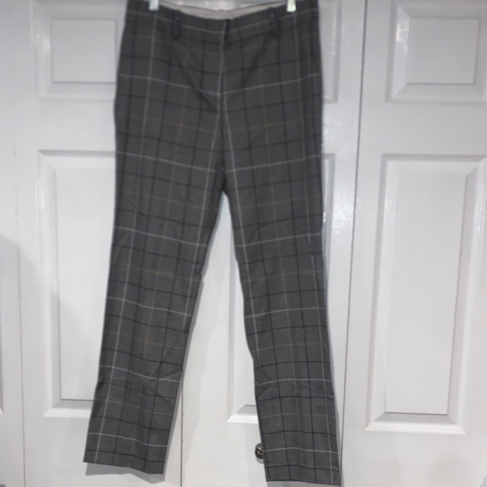 Ann Taylor  Gray Checkered Pants